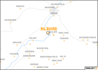 map of Milavino