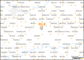 map of Milá