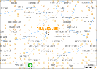 map of Milbersdorf