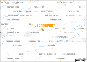 map of Milborne Port