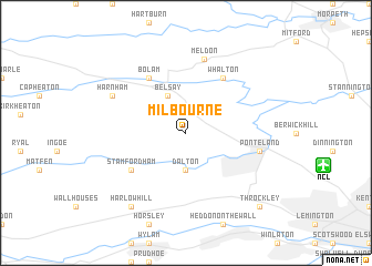 map of Milbourne