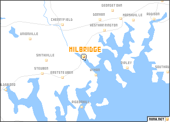 map of Milbridge