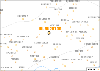 map of Milburnton