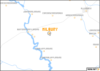 map of Milbury