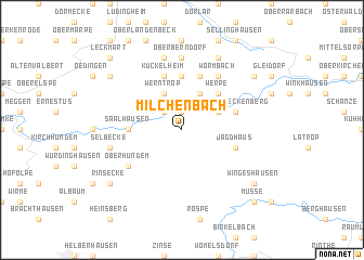 map of Milchenbach