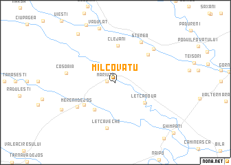 map of Milcovăţu