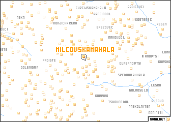 map of Milčovska Mahala