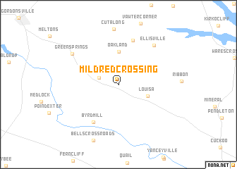 map of Mildred Crossing