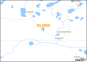 map of Mildred