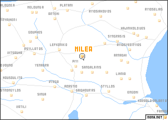 map of Milea