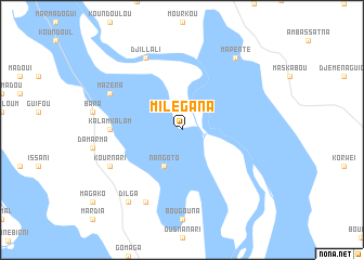 map of Milégana