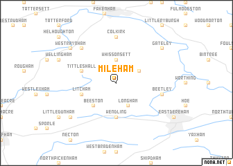 map of Mileham