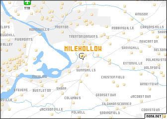 map of Mile Hollow