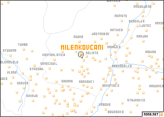 map of Milenkovčani