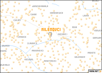 map of Milenovci