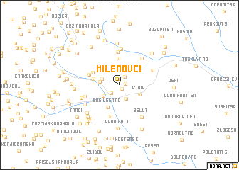 map of Milenovci