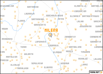 map of Milera