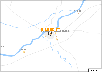 map of Miles City