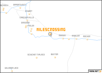 map of Miles Crossing