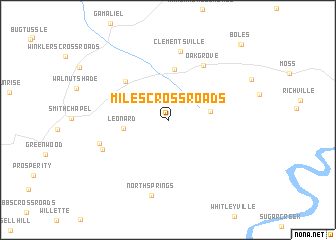 map of Miles Crossroads