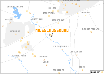 map of Miles Crossroad