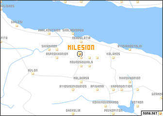 map of Milésion