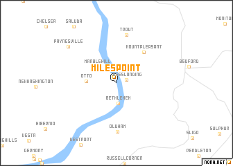 map of Miles Point