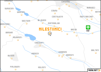 map of Mileştii Mici