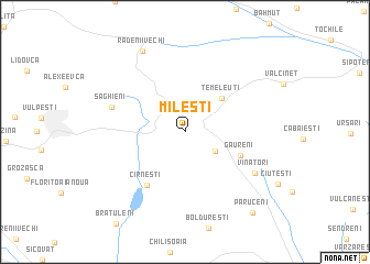 map of Mileşti