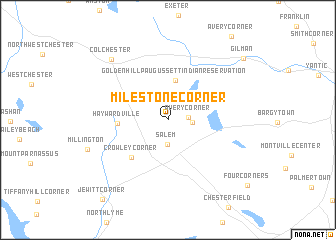 map of Milestone Corner