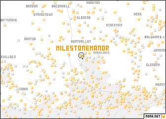 map of Milestone Manor