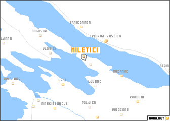 map of Miletići