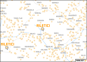 map of Miletići