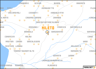 map of Mileto