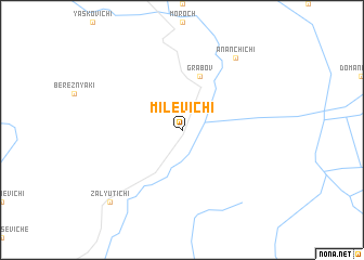 map of Milevichi