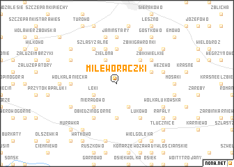 map of Milewo Rączki