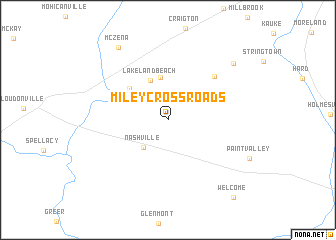 map of Miley Crossroads