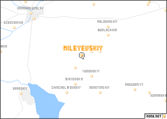 map of Mileyevskiy