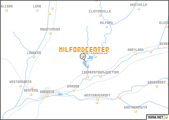 map of Milford Center