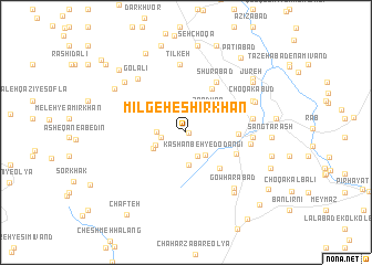 map of Mīlgeh-e Shīrkhān