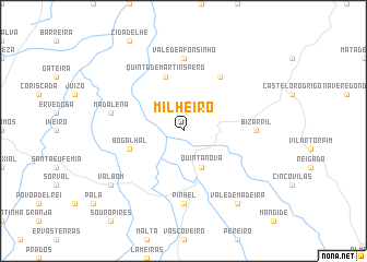 map of Milheiro
