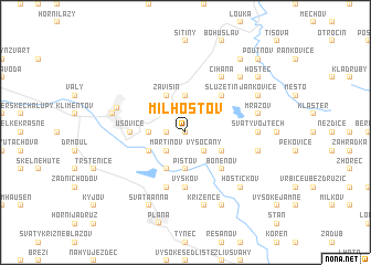 map of Milhostov