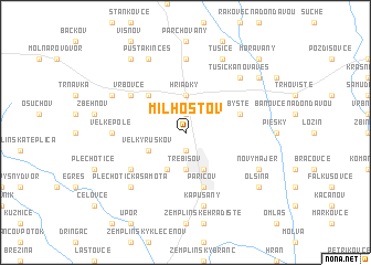 map of Milhostov