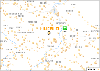 map of Milićevići