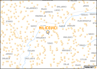 map of Milićevići