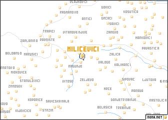 map of Milićevići