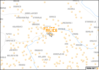 map of Miliće