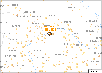 map of Miliće