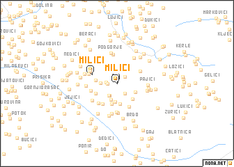 map of Milići