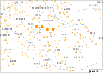 map of Milići